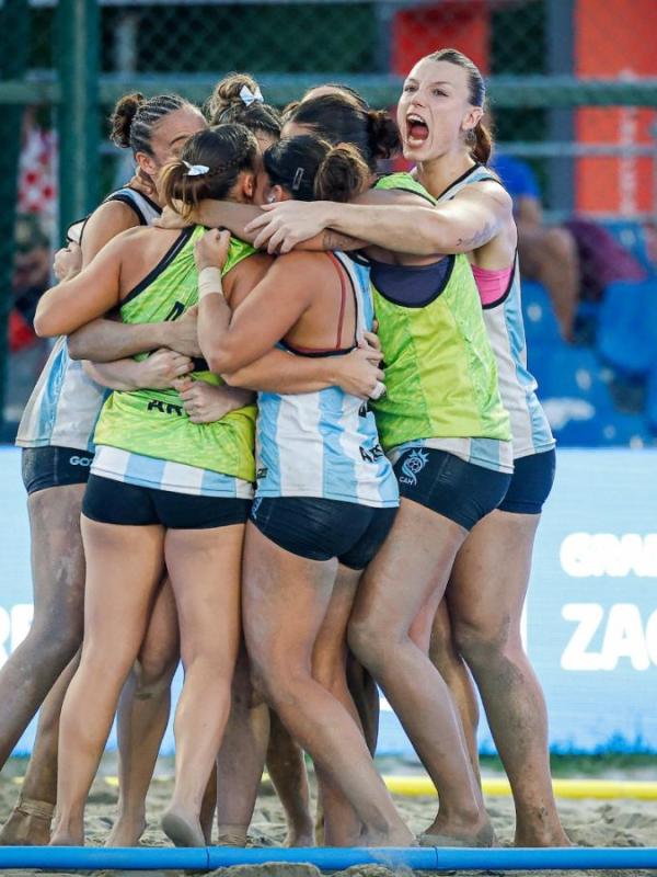 Otra coronación de gloria: Argentina se consagró campeón del mundo en beach handball&nbsp;femenino